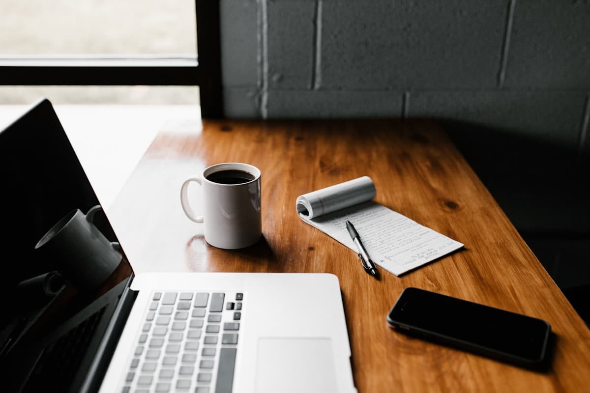 An author / writer at work